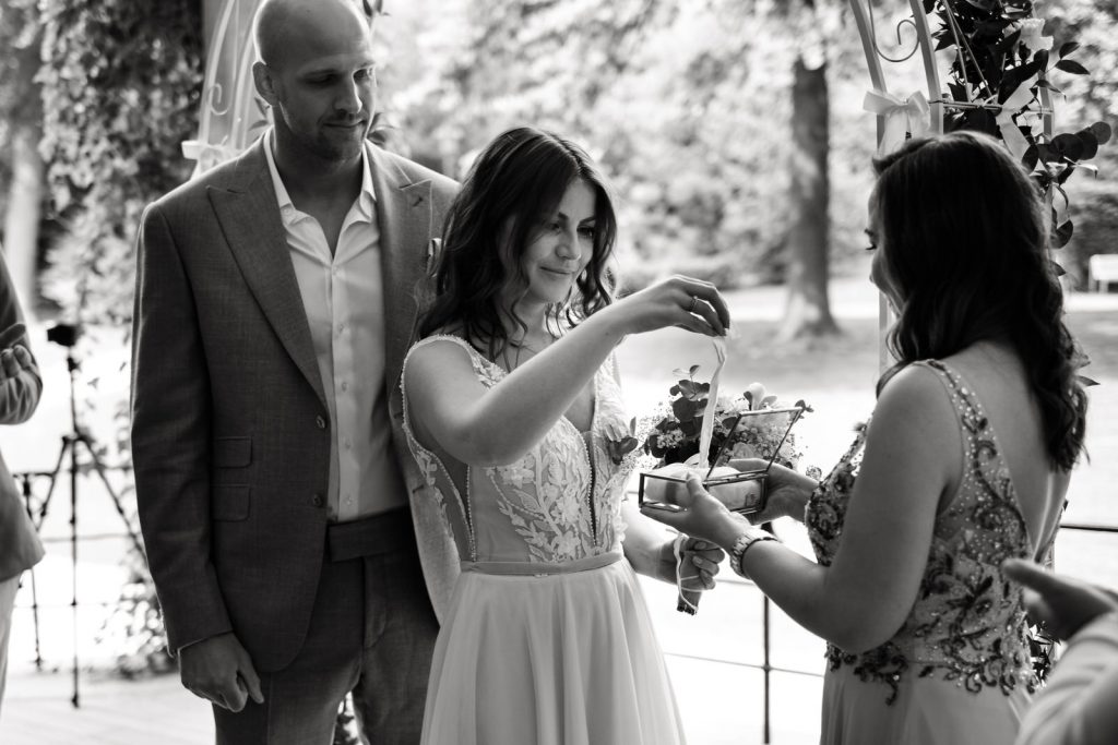 freie Trauung im Pavillon im Schlossgarten in Münster
