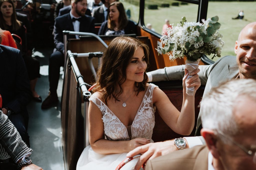 Hochzeit mit Busfahrt im Münsterländer