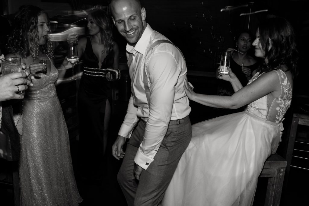 Hochzeitsparty in der Hafenkäserei in Münster